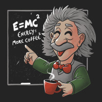 Energy = More Coffee Funny Einstein Theory 3/4 Sleeve Shirt | Artistshot