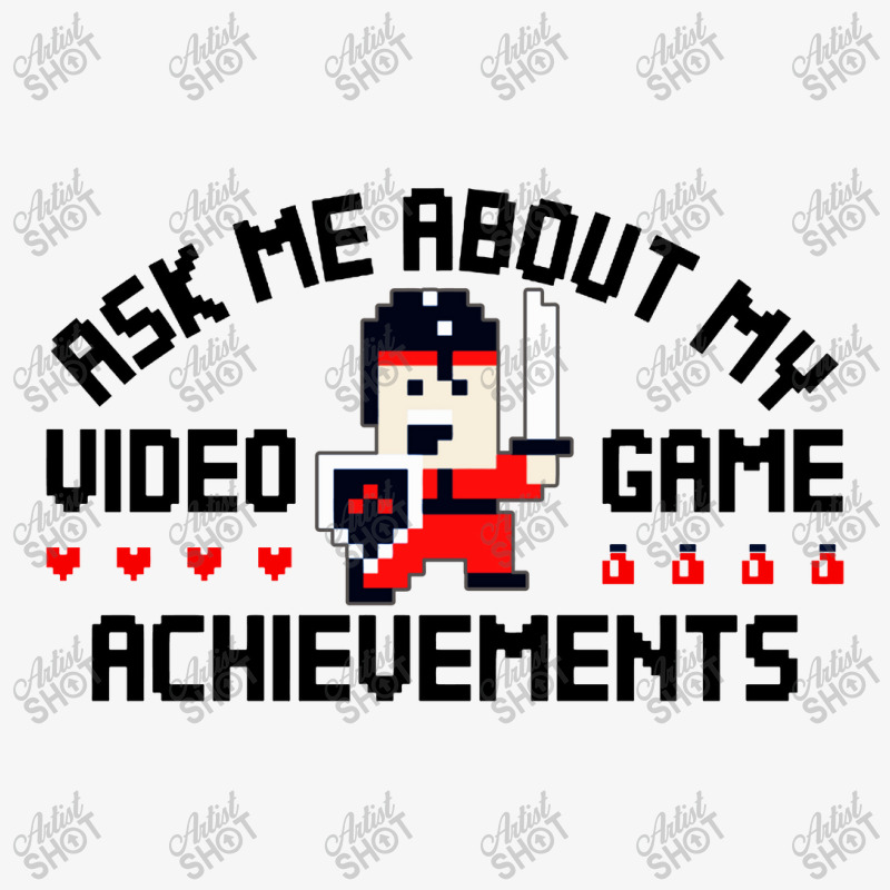 Ask Me About My Video Game Achievements Ladies Fitted T-Shirt by Kimonos | Artistshot