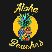 Pineapple Aloha Beaches Rainbow Retro Vintage Hawaiian Flannel Shirt | Artistshot