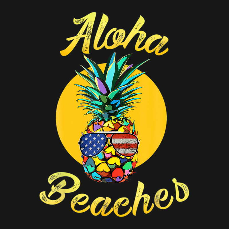 Pineapple Aloha Beaches Rainbow Retro Vintage Hawaiian Flannel Shirt | Artistshot