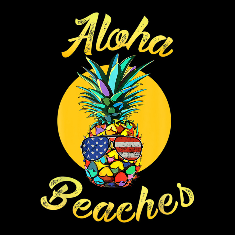 Pineapple Aloha Beaches Rainbow Retro Vintage Hawaiian Long Sleeve Shirts | Artistshot