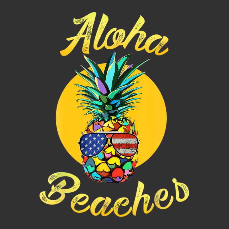 Pineapple Aloha Beaches Rainbow Retro Vintage Hawaiian Vintage Hoodie | Artistshot