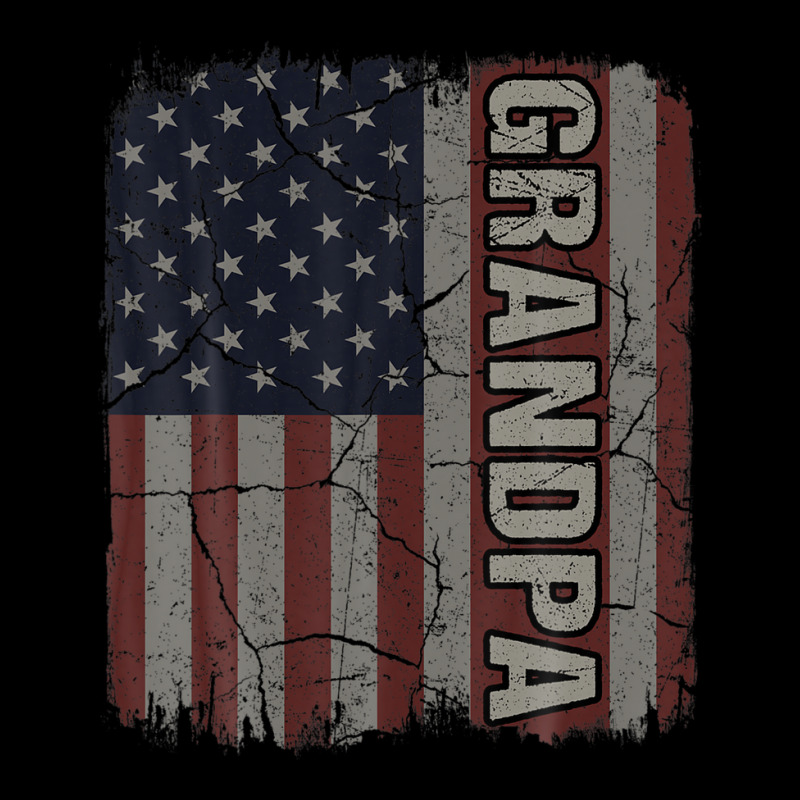 Grandpa American Flag Vintage Father's Day 4th Of July Gift Zipper Hoodie | Artistshot