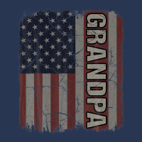 Grandpa American Flag Vintage Father's Day 4th Of July Gift Men Denim Jacket | Artistshot