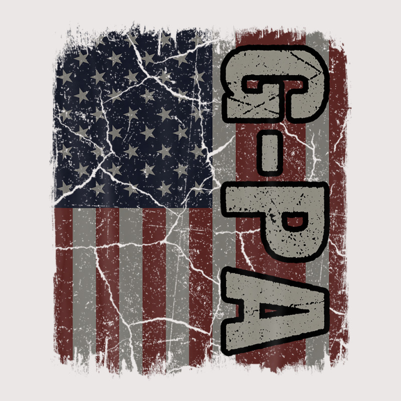 G-pa American Flag Vintage Father's Day 4th Of July Gift Pocket T-shirt | Artistshot