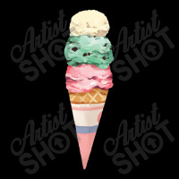 Vanilla Mint Strawberry Ice Cream Cone,three Scoops Adjustable Cap | Artistshot