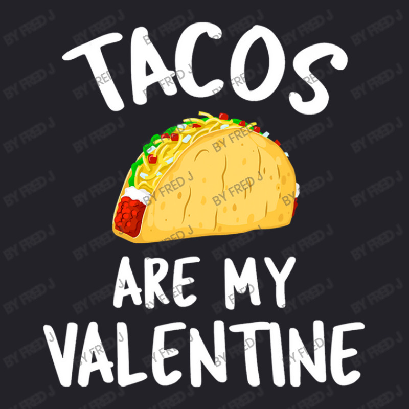 Tacos Are My Valentine Valentine's Day Unisex Sherpa-Lined Denim Jacket by Fred J | Artistshot