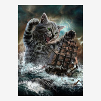 Titan Cat Kraken Classic T-shirt | Artistshot