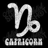 Capricorn Retro Zodiac Symbol Faded Style Design Long Sleeve Baby Bodysuit | Artistshot