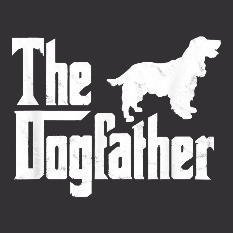 Cocker Spaniel The Dogfather Funny Dog Owner Vintage Hoodie by Ja98 | Artistshot