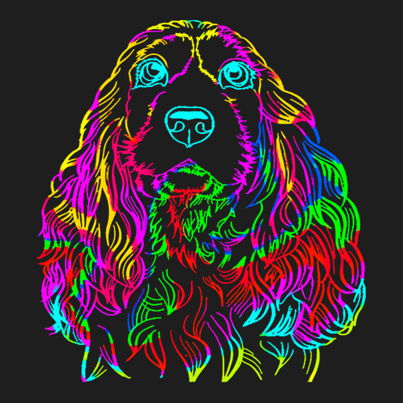 Cocker T  Shirt Colorful Cocker Spaniel Dog T  Shirt Classic T-shirt by kris86407 | Artistshot