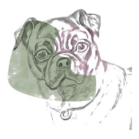 Dog Art Minimalist Pug Canine Empty Space Animal Sticker | Artistshot