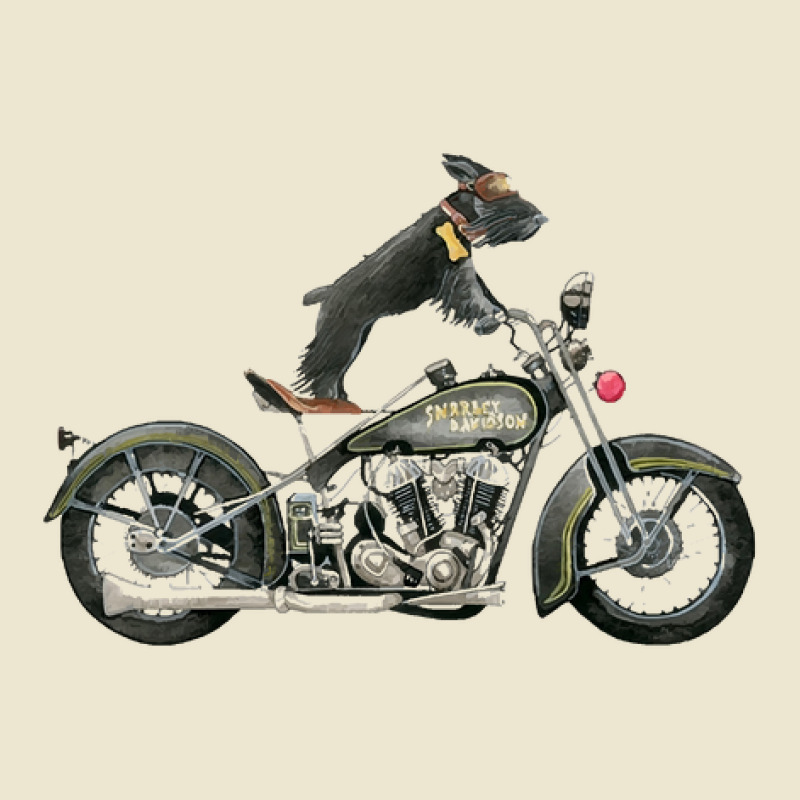 Black Schnauzer On Motorcycle Cropped Hoodie | Artistshot