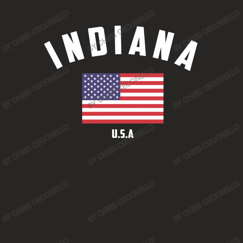 Indiana Ladies Fitted T-Shirt by Chris Ceconello | Artistshot