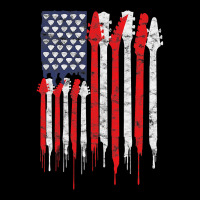 American Flag Guitar Red White Patriotic Music Lover V-neck Tee | Artistshot