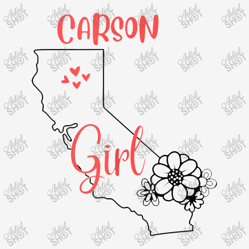 I Love State Of California Flower Outline Carson City Girl Graphic Youth T-shirt by tonierich | Artistshot