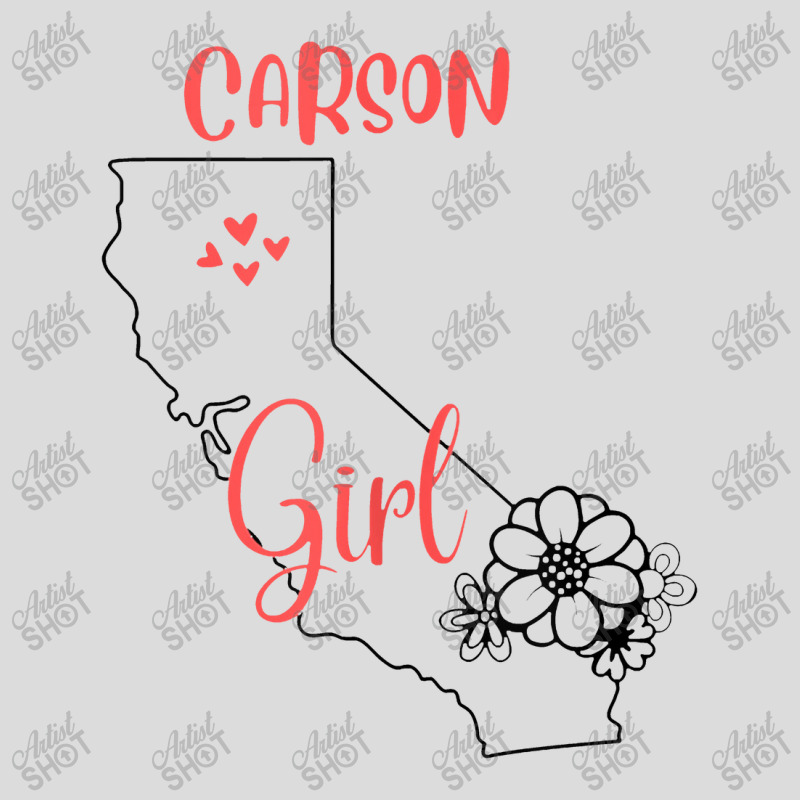 I Love State Of California Flower Outline Carson City Girl Men's Polo Shirt by tonierich | Artistshot