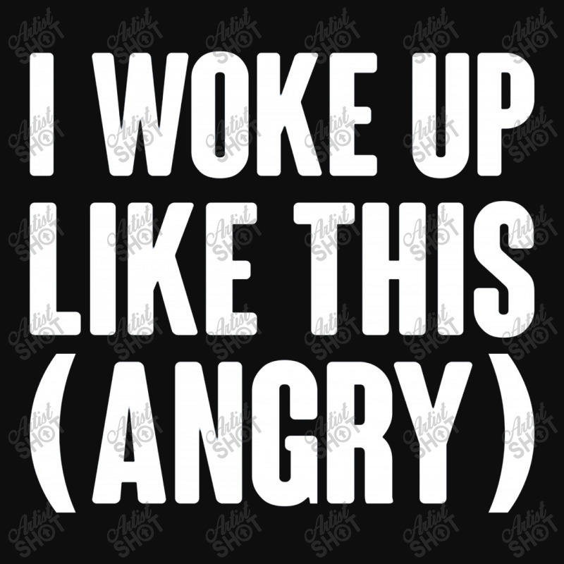 I Woke Up Like This  Angry Crop Top by semarmelo | Artistshot