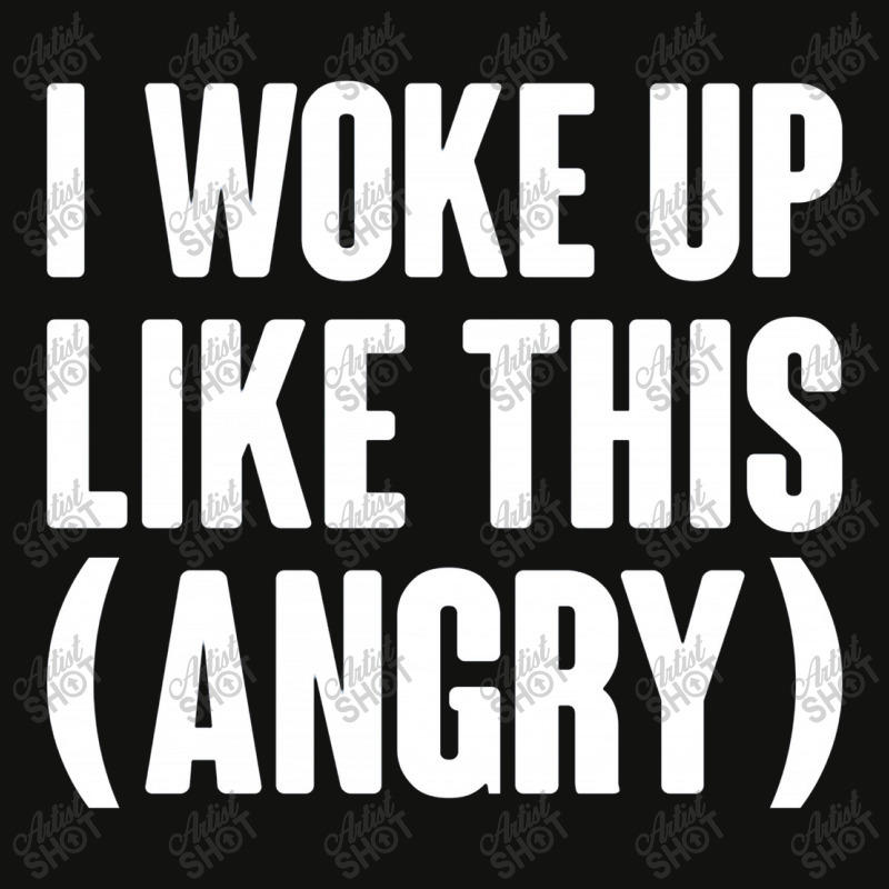 I Woke Up Like This  Angry Scorecard Crop Tee by semarmelo | Artistshot