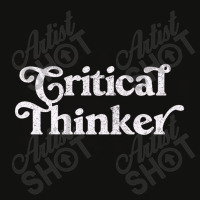 Critical Thinker Typography Design Scorecard Crop Tee | Artistshot