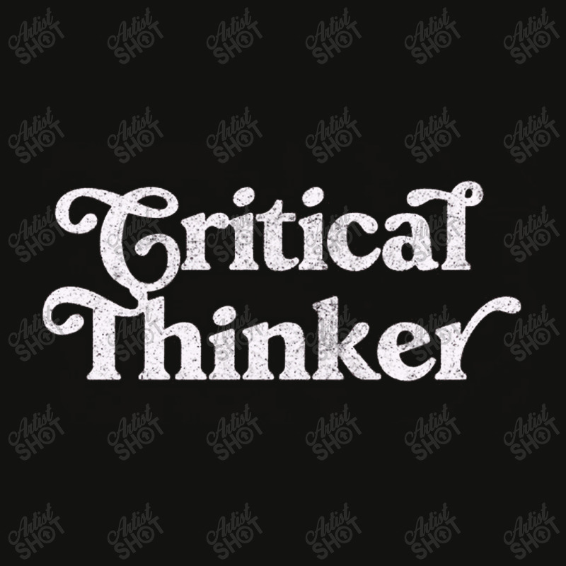 Critical Thinker Typography Design Scorecard Crop Tee by astonimun | Artistshot