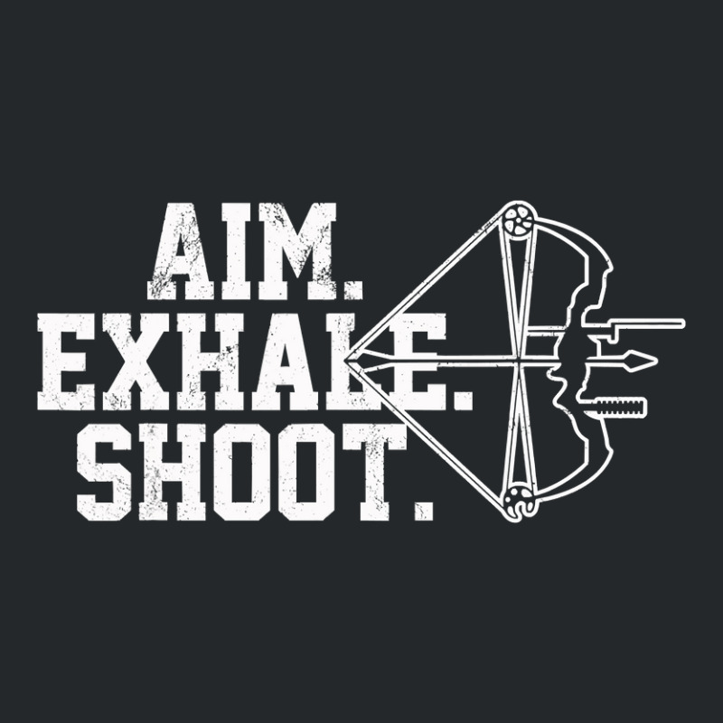 Archery   Aim Exhale Shoot Bow Hunting Archer Gift Crewneck Sweatshirt by Darlyssia89 | Artistshot