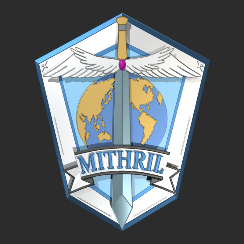 Mithril Emblem 3d Cropped Hoodie by aldeeblariik | Artistshot