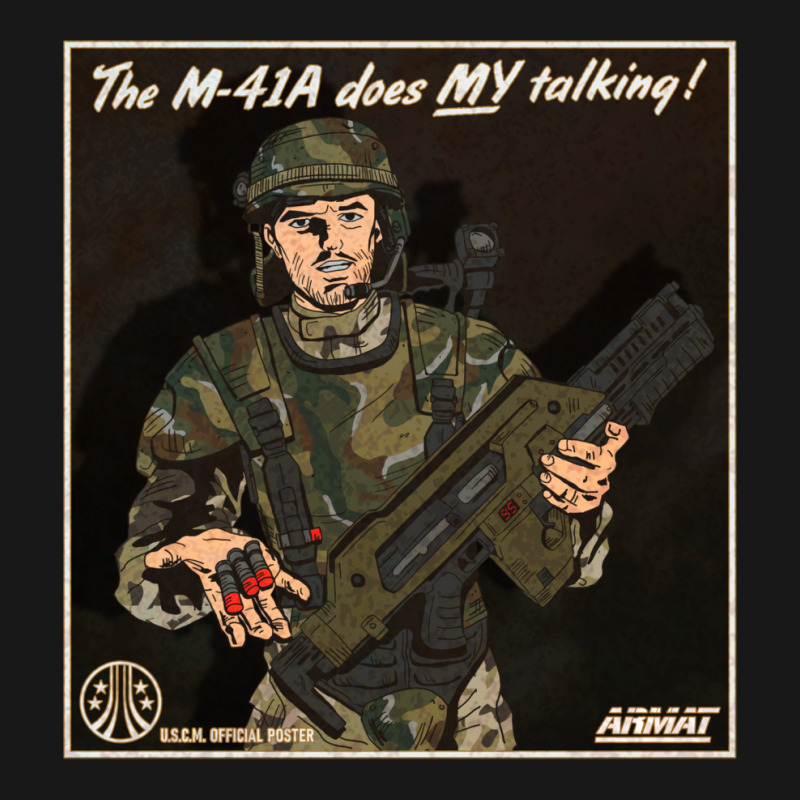 The M41a Does My Talking Flannel Shirt | Artistshot