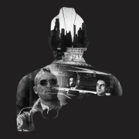 Martin Scorsese   Robert De Niro Taxi Driver Sillhouette T-shirt | Artistshot