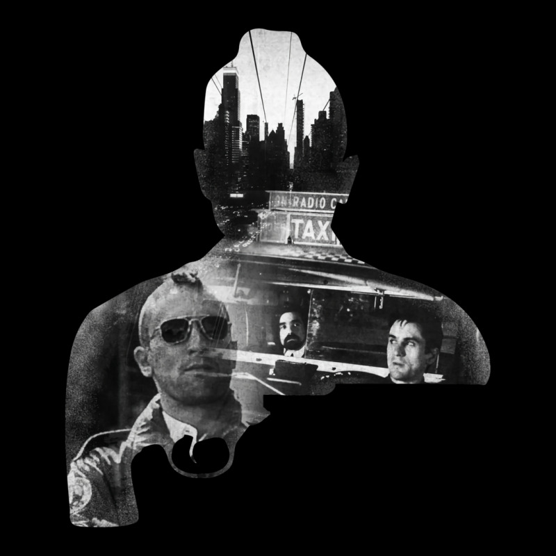 Martin Scorsese   Robert De Niro Taxi Driver Sillhouette Pocket T-shirt | Artistshot