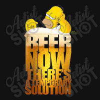 The Simpsons Homer Simpson Beer Thereâ€™s A Temporary Solution V- Graphic T-shirt | Artistshot