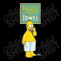 The Simpsons Homer Simpson Speak Up Iâ€™m Wearing A Towel Women's V-neck T-shirt | Artistshot