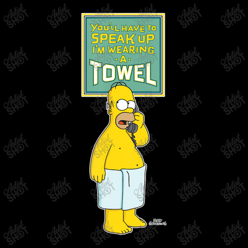 The Simpsons Homer Simpson Speak Up Iâ€™m Wearing A Towel Legging by nettiemoodyrjn | Artistshot