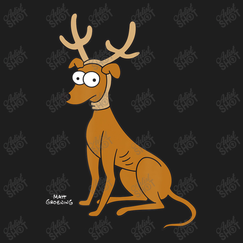 The Simpsons Santaâ€™s Little Helper Reindeer Ears Holiday Classic T-shirt by nettiemoodyrjn | Artistshot