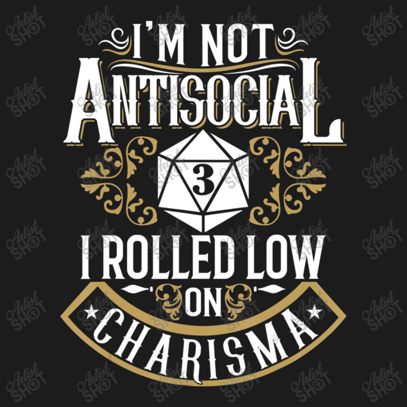 Not Antisocial, Rolled Low Charisma Rpg Loves Dragons Hoodie & Jogger set by grissomconedun | Artistshot