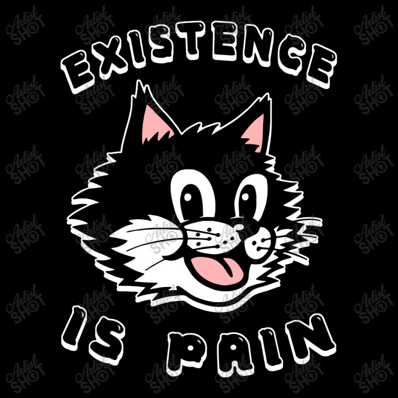 Existence Is Pain Nihilist 1920s Laughing Cat Kids Cap by skw art | Artistshot