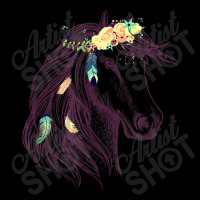 Horse Head Art With Flowers For Animal Lovers Horses Adjustable Cap | Artistshot