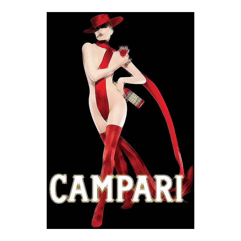 Woman Models Campari Red Poster Sticker | Artistshot