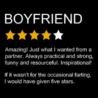 Funny Boyfriend Review 4 Star Rating Boyfriend Adjustable Cap | Artistshot