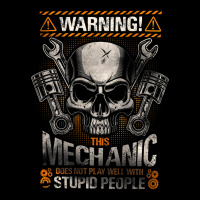 Warning This Mechanic Does Not Play Well With Stupid People Adjustable Cap | Artistshot