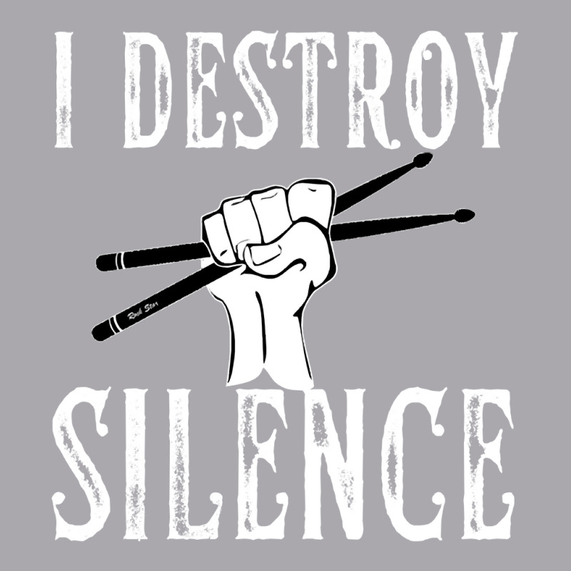 I Destroy Silence Drums Funny Drummer Youth 3/4 Sleeve by Ja98 | Artistshot