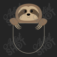 Chillin Sloth Pocket T-shirt, Sloth In Your Pocket 3/4 Sleeve Shirt | Artistshot