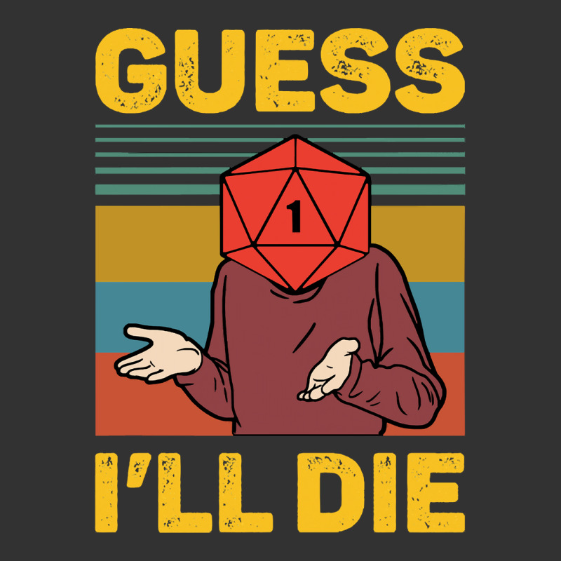 Guess Ill Die D20 Vintage Funny Dnd Tabletop Baby Bodysuit | Artistshot