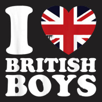 I Love British Boys Uk Union Jack Heart  Novelty Gift T-shirt | Artistshot