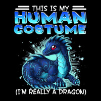 Blue Dragon This Is My Human Costume Im Really A Dragon Maternity Scoop Neck T-shirt | Artistshot