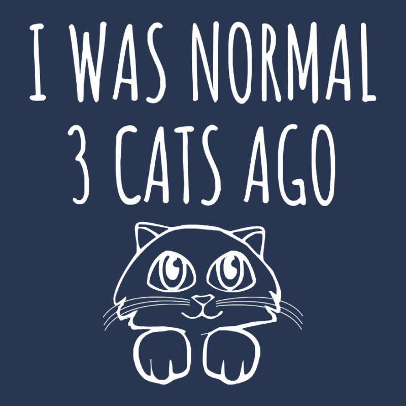 I Was Normal 3 Cats Ago   Funny Cat Gift Men Denim Jacket | Artistshot