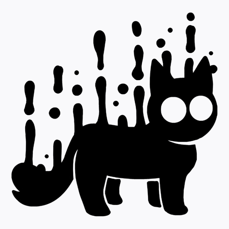 Ink Blob Cat T-shirt | Artistshot