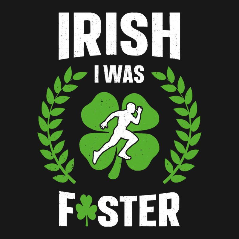 Irish I Was Faster Funny Running St Patricks Day Flannel Shirt | Artistshot