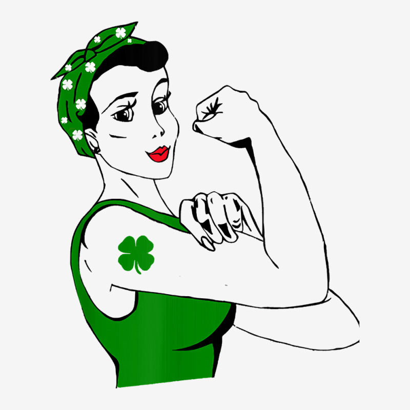 Irish Rosie The Riveter Funny Cute St Patricks Day Face Mask | Artistshot