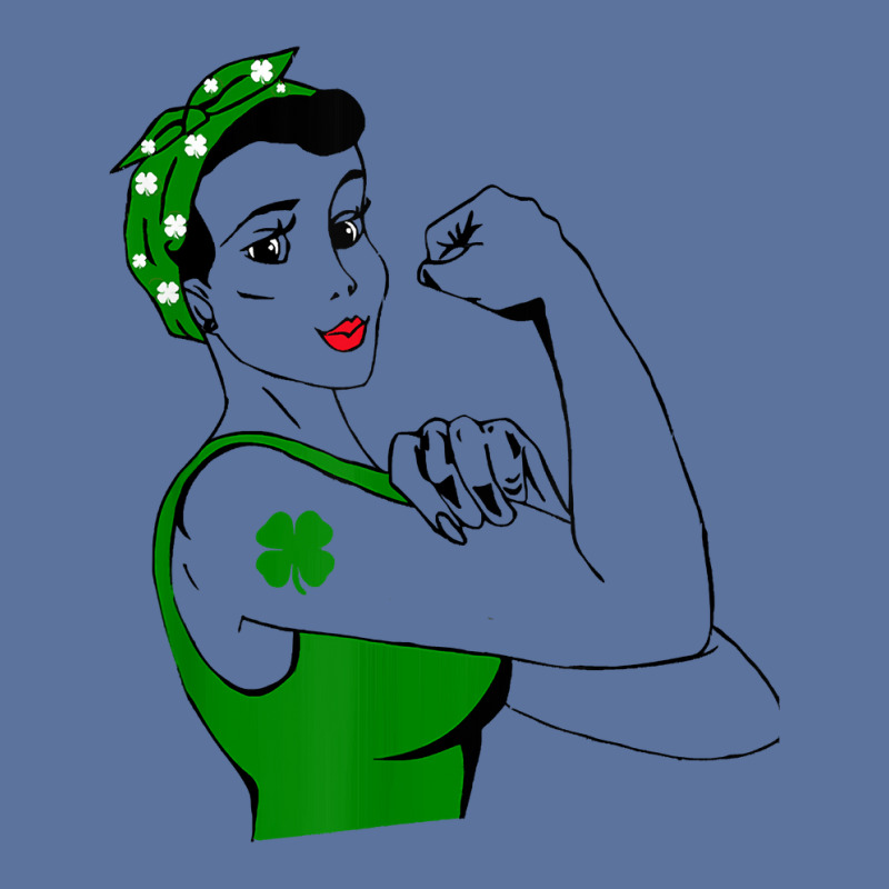 Irish Rosie The Riveter Funny Cute St Patricks Day Lightweight Hoodie | Artistshot